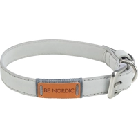Trixie BE NORDIC Halsband - Leer - XS/S - Lichtgrijs product name