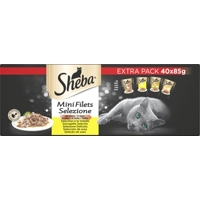 Sheba Kattenvoer Nat Mini Filets in Saus Selectie Multipack 40x85 gr product name