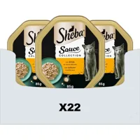 22x Sheba Kattenvoer Nat Sauce Collection Kalkoen in Witte Saus 85 gr 22x Sheba Kattenvoer Nat Sauce Collection Kalkoen in Witte Saus 85 gr