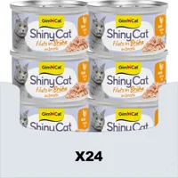 24x GimCat Kattenvoer Nat ShinyCat Filets in Bouillon Kip 70 gr 24x GimCat Kattenvoer Nat ShinyCat Filets in Bouillon Kip 70 gr