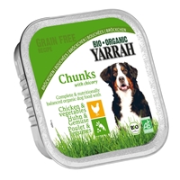 Yarrah Bio Kuipje Brokjes Hondenvoer Kip-Groente 150 gr