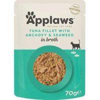 Applaws Cat - Tuna Fillet & Anchovy in Broth - 12 x 70 g