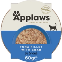 Applaws Cat - Tuna Fillet & Crab Pots - 10 x 60 g