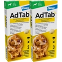 2x AdTab Anti Vlo en Teek Kauwtabletten Hond>11-22 kg 3 tabletten