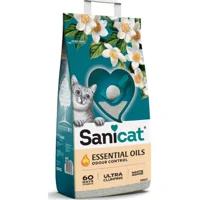 Sanicat Essential Oils Ultra White Kattenbakvulling Jasmine 10 kg Sanicat Essential Oils Ultra White Kattenbakvulling Jasmine 10 kg
