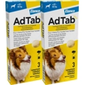 2x AdTab Anti Vlo en Teek Kauwtabletten Hond>22-45kg 3 tabletten