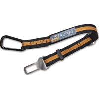 Kurgo Direct to Seatbelt Tether, Black/Orange product name