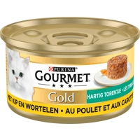 Gourmet Gold Hartig Torentje - Kip met wortel - 48 x 85 g