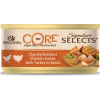 Wellness Core Kattenvoer Signature Selects Chunky Kip - Kalkoen 79 gr product name