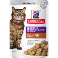 Hill's Science Plan Adult Sensitive Stomach & Skin - Kalkoen - 12 x 85 g