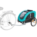 Trixie hondenfietskar limited edition zwart / turquoise 80x75x86 cm tot 30 kg