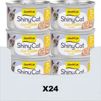 24x GimCat Kattenvoer Nat ShinyCat Filets in Jelly Tonijn & Kaas 70 gr 24x GimCat Kattenvoer Nat ShinyCat Filets in Jelly Tonijn & Kaas 70 gr