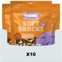 10x Braaaf Twisted Bites Hondensnack Kip - Vis 85 gr