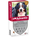 Advantix Spot On 600 Anti Vlooien en Teken Druppels Hond 40 - 60 kg 6 pipetten
