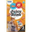6x Inaba Juicy Bites Kattensnack Vis - Mossel 34 gr