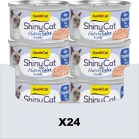 24x GimCat Kattenvoer Nat ShinyCat Filets in Jelly Tonijn 70 gr product name