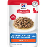 Hill's Science Plan - Feline Adult - Maaltijdzakjes - Zeevis - 12 x 85 g Hill's Science Plan - Feline Adult - Maaltijdzakjes - Zeevis - 12 x 85 g