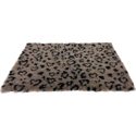 Vetbed print luipaardprint beige / zwart gerecycled 100x75x2 cm