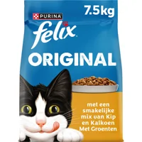 Felix Original Kattenvoer met Kip, Kalkoen en Groenten 7,5 kg Felix Original Kattenvoer met Kip, Kalkoen en Groenten 7,5 kg