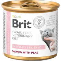 Brit Veterinary Diet Cat - Grain free - Hypoallergenic - Blik - 6 x 200 g Brit Veterinary Diet Cat - Grain free - Hypoallergenic - Blik - 6 x 200 g