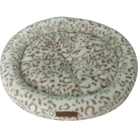 Animal Boulevard Cozy Snowleopard ronde mand wit/bruin XS product name