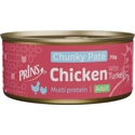 Prins Chunky Paté Adult kip met kalkoen natvoer kat 24 x 70 g
