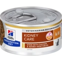 Hill's Prescription Diet K/D Kidney Care stoofpotje voor kat met kip & groenten blik 1 tray (24 x 82 g)