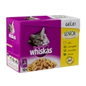 Whiskas Pouch Senior 7+ Vlees Selectie In Saus 1 x (12 x 100 gr)