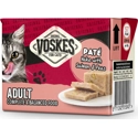 Voskes Kattenvoer Nat Paté Adult Heek met Zalm&Erwtjes 85 gr