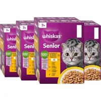 4x Whiskas Kattenvoer Nat Senior 7+ Gevogelte in Gelei Multipack 12x85 gr 4x Whiskas Kattenvoer Nat Senior 7+ Gevogelte in Gelei Multipack 12x85 gr