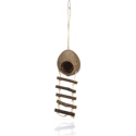 Beeztees Kokosnoot Huisje met Ladder 30cm