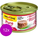 12x GimDog Little Darling Pure Delight Tonijn - Rund 85 gr