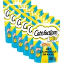 6x Catisfactions Kattensnoepjes Zalm - Kaas 60 gr
