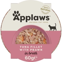 Applaws Cat - Tuna Fillet & Prawn Pots - 10 x 60 g