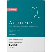 Adimere tegen vlooien en teken - hond (>40 kg) - 3 pipetten Adimere tegen vlooien en teken - hond (>40 kg) - 3 pipetten