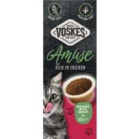 Voskes Kattensnack Mousse Kip in Saus 7x30 gr product name