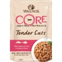 Wellness Core Kattenvoer Tender Cuts Zalm - Tonijn 85 gr