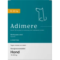 Adimere tegen vlooien en teken - hond (10-20 kg) - 6 pipetten Adimere tegen vlooien en teken - hond (10-20 kg) - 6 pipetten
