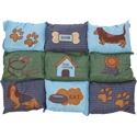 Trixie hondenkussen patchwork blauw / groen 80x55x3 cm