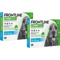 2x Frontline Combo Spot On Anti Vlooien en Teken Druppels Hond M 3 pipetten