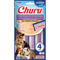 Inaba Hondensnack Churu Puree Dog Fish Salmon&Shrimp 4 x 14 gr product name