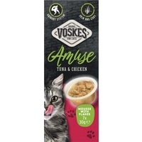 Voskes Kattensnack Mousse Tonijn&Kip 7x30 gr product name