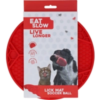 Eat Slow Live Longer Likmat Voetbal - Rood - Ø 22 cm product name