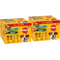 2x Pedigree Hondenvoer Nat Adult Selectie in Saus Multipack 24x100 gr 2x Pedigree Hondenvoer Nat Adult Selectie in Saus Multipack 24x100 gr