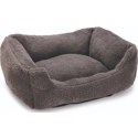 Beeztees Pluche Ligbed Kadi kat grijs 47x37x18cm