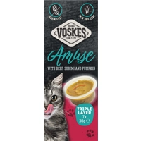 Voskes Kattensnack Triple Layer Rund-Sumiri-Pompoen 7x30 gr product name