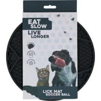 Eat Slow Live Longer Likmat Voetbal - Zwart - Ø 22 cm Eat Slow Live Longer Likmat Voetbal - Zwart - Ø 22 cm