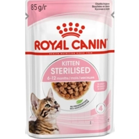 96x Royal Canin Kitten Sterilised Gravy Kattenvoer Nat 85 gr product name