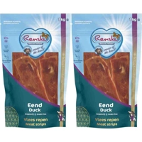 2x Renske Hondensnack Gezonde Beloning Vlees Strip Eend 1 kg product name