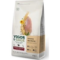 Vigor&Sage Hondenvoer Regular Well-Being Ginseng 2 kg product name